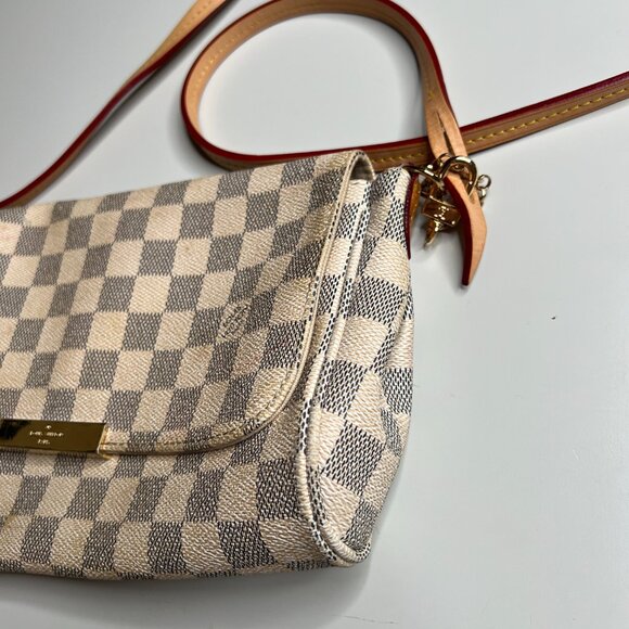 Louis Vuitton Damier Azur Eva Clutch Crossbody Bag SP0635 Made in France - Picture 13 of 15
